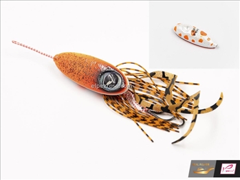 Real Fisher Squid Rubber  60g Ghoast Orange